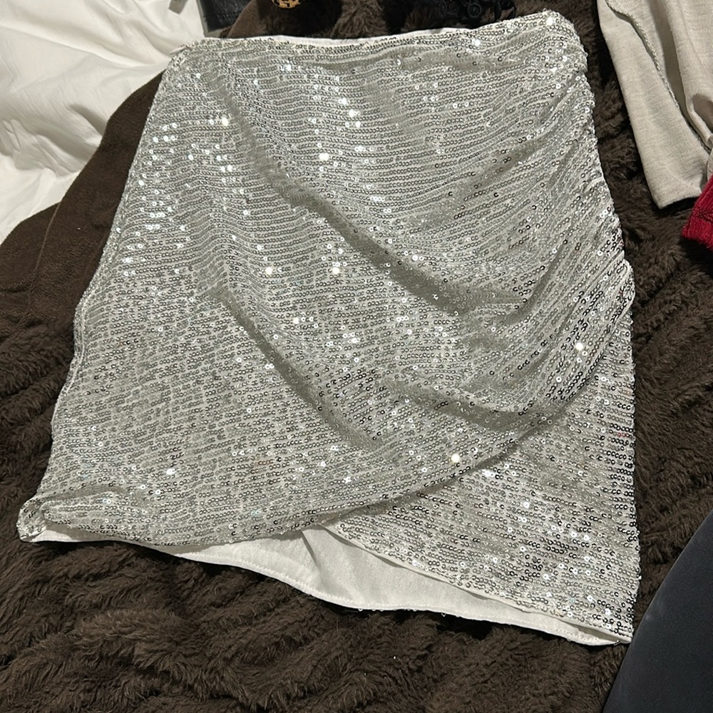 Sparkly mini skirt